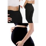 bonbonetti chocolate baby&kids Korse Etkili Toparlayıcı Bel Ayarlı Rahat Günlük Düz Siyah Pamuklu Hamile Tayt Pantolon Tayt