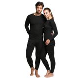 bonbonetti chocolate baby&kids Unisex Kışlık Siyah Termal Takım -20 dereceye kadar tam koruma sağlar içlik asker için uygun takım