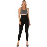 Bonbonetti Iki Beden Ultra Yüksel Bel Korse Tayt Siyah 2Xl
