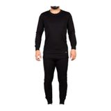 Bonbonetti Unisex Siyah Alt Üst Takım Termal Içlik Bere Hediyeli