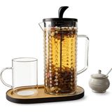 Boncuk Desenli Plastik French Press – Hafif & Dayanıklı Çay ve Kahve Demleme Aparatı - Standart - Renkli