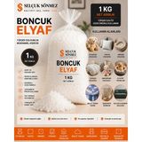Boncuk Elyaf Silikon 1 kg Yastık Yorgan Oyuncak Minder Dolgu - Beyaz