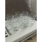 Boncuk Model Kahve Yanı Pinterest Bardağı - 6 Adet - 1 Adet - 450 ml
