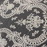Boncuklu 14 Metre Dantel Kumaş MTT001