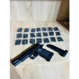 Boncuklu 22x15 cm Boncuk Atan Silah + 21 Paket Boncuk