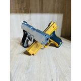 Boncuklu Altın ve Gümüş Renk Boncuk Atan Silah 2 Adet + 21 Paket Boncuk