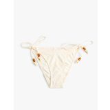 Boncuklu Brodeli Yanları İpli Bikini Altı