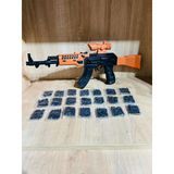 Boncuklu Oyuncak Tüfek 55 CM 1 ADET AK47+21 Paket Plastik Boncuk