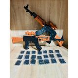 Boncuklu Oyuncak Tüfek 55 CM 2 ADET AK47+21 Paket Plastik Boncuk
