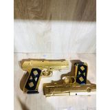 Boncuklu Silah Gold 2 Adet ve 21 Paket Plastik Boncuk