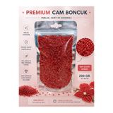 Boncuks 200Gr Nar Çiçeği Kırmızı Cam Boncuk 2mm V5