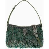 Bond Shoulder Bag Yeşil Pullu Deri Omuz Çantası