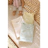 Bondberro %100 Pamuk Kaşkorse 3'lü Set Unisex Bebek ve Çocuk Zarf Yaka Zıbın & Body - Çok Renkli - 3 - 6 Ay