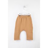 Bondilolly %100 Pamuk Beli Lastikli Müslin Bebek Şalvar Pantolon - 3 - 4 Yaş - Bej