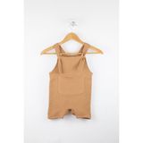 Bondilolly Bebek Çıtçıtlı Müslin Bahçivan Pamuk Tulum BNL-0017_CML - 2 - 3 Yaş - Camel