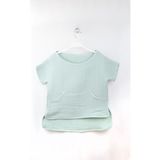 Bondilolly Bebek Müslin Kanguru Cepli Bisiklet Yaka Tişört BNL-0006 - Mint - 5 - 6 Yaş