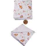 Bondilolly Pamuk Desenli Polar Bebek Battaniye - 90 x 120 cm - Turuncu