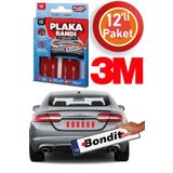 Bondit 3m Plakalık Yapıştırma Bandı Vhb Çift Taraflı Bant 12 Adet