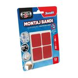 Bondit 4x4 cm Şeffaf 12'li Hazır Kesim Montaj Bandı