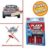 Bondit Araç Plaka Güçlü Yapıştırıcı 3M Yapıştırma Çift Taraflı Bant Bandı 95 mm X 35 mm BND01069530