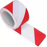 Bondit Emniyet Şeridi Kırmızı Beyaz 6 cm x 250 Metre İkaz Bandı