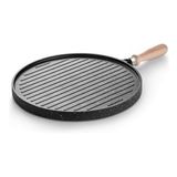 Bondy Premium Dokum Granit Cift Tarafli Izgara&Gozleme Tavasi - 35 Cm