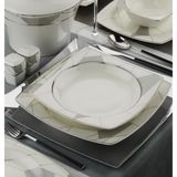 Bone 10640 Mare 62 Parça Desen Platin Yemek Takımı