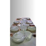 Bone China 90 Parça Porselen Yemek Takımı Pretty - Retro Tasarım, Dayanıklı ve Şık Sofralar