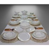 Bone China Grand Prix 90 Parça Lüks Porselen Yemek Takımı - Lüks ve Zarafetle Tasarlandı