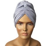 Bone Drape Model Hazır Türban Gri - Açık Gri