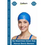 #Bone Kaymaz Su Geçirmez Sızdırmaz Silikon Yüzücü Elastik Yüzme Şapkası Havuz Deniz Uzun Saç Bonesi