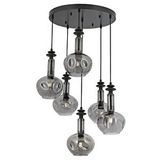 Bone Modern Avize E27 72w 50cm Metal Siyah Avonni-av-1912-6t-gr Kaplama