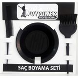 Boneli Saç Boyama Seti - Boya Kabı, Bone, Fırça ve Tarak