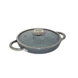 Bonera 20 cm Granit Pro Plus 1092 Siyah Çift Kulplu Omlet Tavası