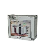 Bonera Berlin Silver 20X10 Cm Derin Çelik Tencere