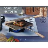 Bonera Granit Efektli Döküm Ocak Üstü Tost Makinesi - Gri