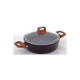 Bonera Vogue 32 cm Pilav Karnıyarık Tenceresi - Granit İç Kaplama - Titanyum Dış Kaplama