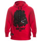 Bonesmen Deri Kuru Kafa Kapüşonlu Sweatshirt