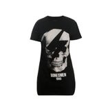 Bonesmen Parlayan Kurukafa T-Shirt Kısa Elbise