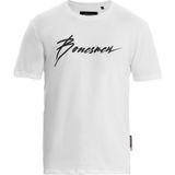 Bonesmen Yuvarlak Yaka Beyaz Kadın T-shirt