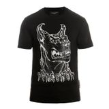 Bonesmen Yuvarlak Yaka Parlayan Vahşi Dogo T-shirt