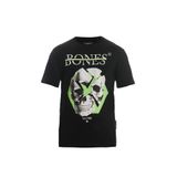 Bonesmen Yuvarlak Yaka Yeşil Çizgi Kuru Kafa T-shirt