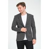 Bonesti Erkek Slim Fit Blazer Ceket Antrasit - 64 - 6 Drop - Antrasit - Beyaz
