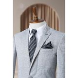 Bonesti Erkek Slim Fit Blazer Ceket Beyaz - Siyah Nokta Desenli - 52 - 6 Drop