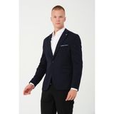Bonesti Erkek Slim Fit Blazer Ceket Lacivert - 48 - 6 Drop