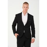 Bonesti Erkek Slim Fit Blazer Ceket Siyah - 56 - 6 Drop