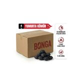 BONGA Briket Yumurta Kömür - 4 kg Sıkıştırılmış %100 Doğal Barbekü Mangal Kömürü