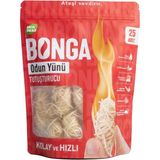 Bonga Soba, Şömine, Mangal Tutuşturucu 25 Adet 350 Gr - Jel Çıra Alternatifi Doğal Odun Yünü