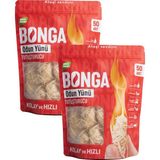 Bonga Şömine ve Mangal Tutuşturucu 100 Adet 1400 gr - Jel Ve Çıra Alternatifi Doğal Odun Yünü - Siyah