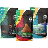 Bongardi Coffee 3 x 200 gr Colombia Guatemala Santos Filtre Kahve Makinesi Uyumlu Öğütülmüş Veya Çekirdek
